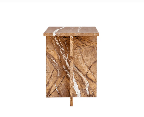 Blair Accent Table Golden Forest Marble by Moe's Home at Eve Furniture