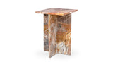 Blair Accent Table Orange Levante Marble by Moe's Home at Eve Furniture