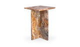 Blair Accent Table Orange Levante Marble by Moe's Home at Eve Furniture