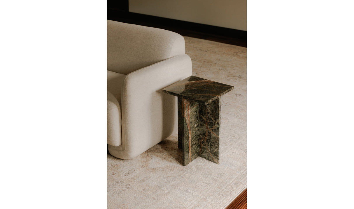 Blair Accent Table Rainforest Green Marble by Moe's Home at Eve Furniture