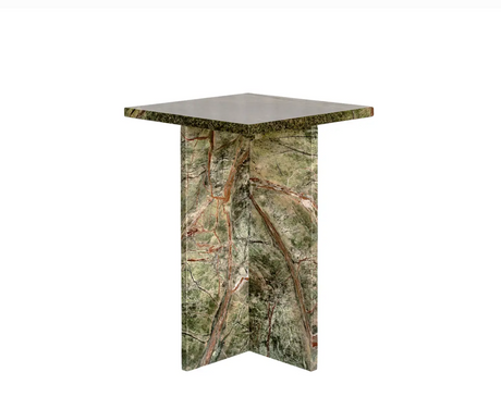 Blair Accent Table Rainforest Green Marble by Moe's Home at Eve Furniture