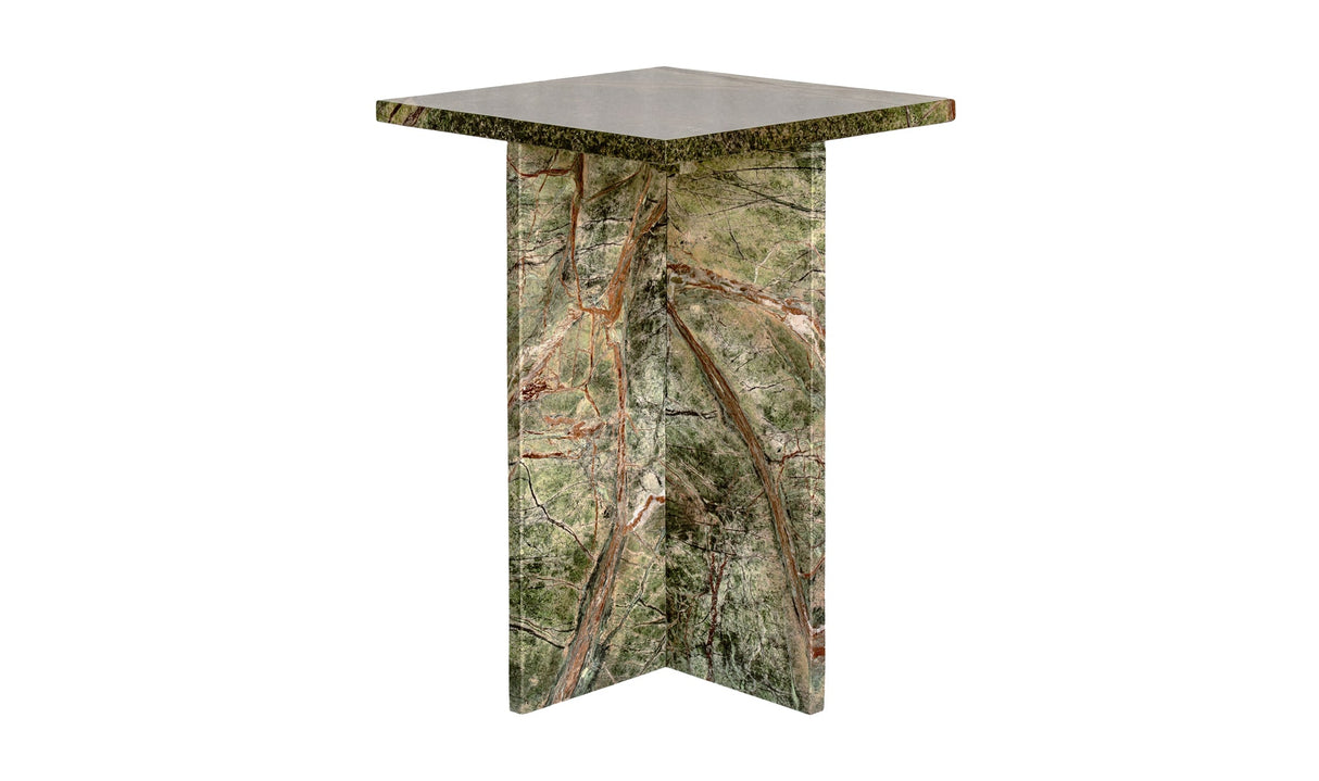 Blair Accent Table Rainforest Green Marble by Moe's Home at Eve Furniture