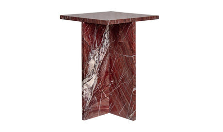 Blair Accent Table Rosso Levanto Marble by Moe's Home at Eve Furniture