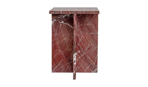 Blair Accent Table Rosso Levanto Marble by Moe's Home at Eve Furniture