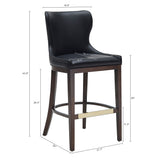 Blair Barstool in Black (set of 2) by Manhattan Comfort at Eve Furniture