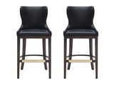 Blair Barstool in Black (set of 2) by Manhattan Comfort at Eve Furniture