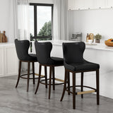 Blair Barstool in Black (set of 3) by Manhattan Comfort at Eve Furniture