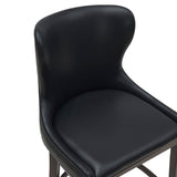 Blair Barstool in Black (set of 3) by Manhattan Comfort at Eve Furniture