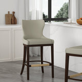 Blair Barstool in Stone by Manhattan Comfort at Eve Furniture