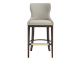 Blair Barstool in Stone by Manhattan Comfort at Eve Furniture