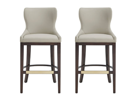 Blair Barstool in Stone (set of 2) by Manhattan Comfort at Eve Furniture