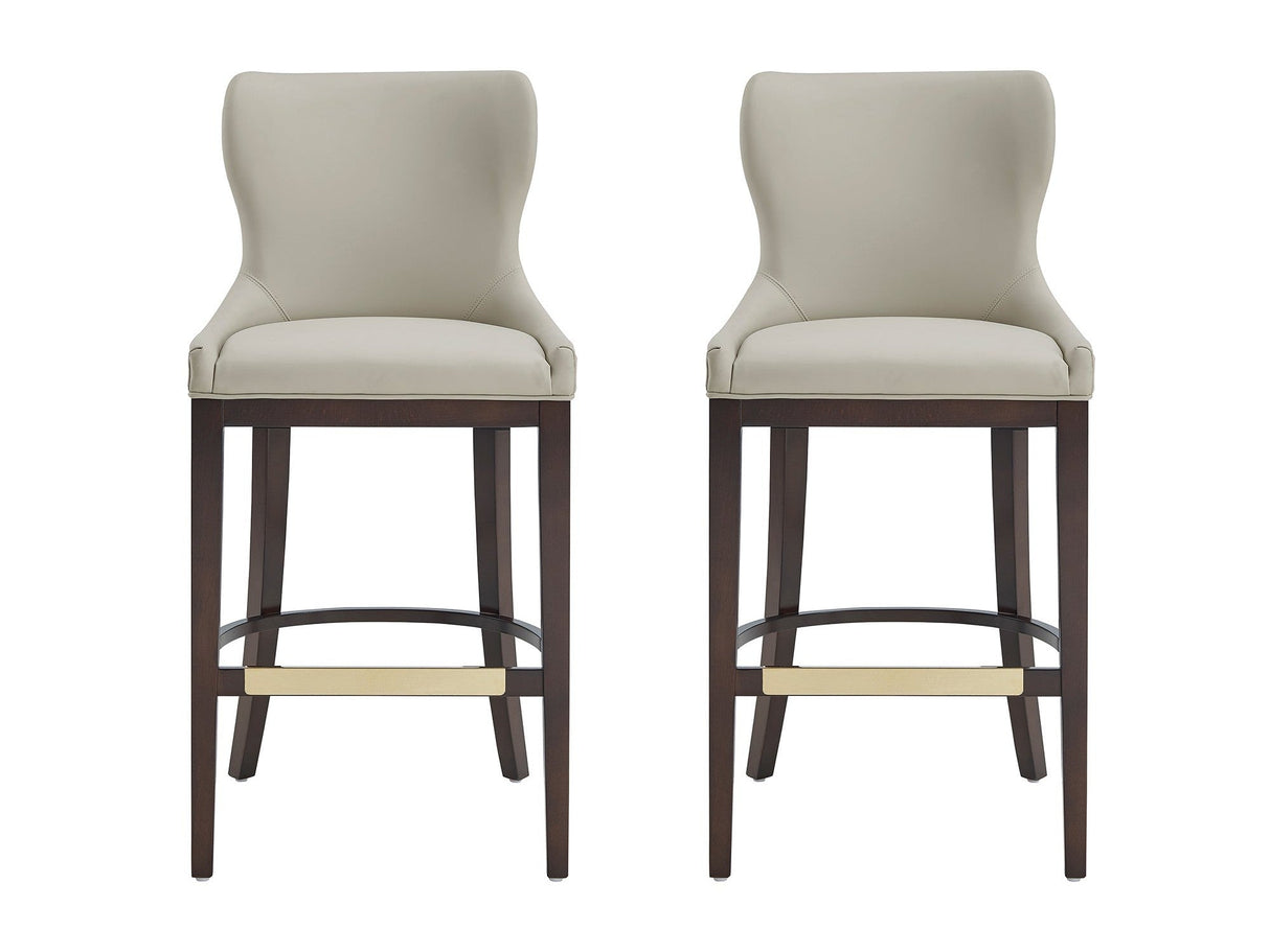Blair Barstool in Stone (set of 2) by Manhattan Comfort at Eve Furniture