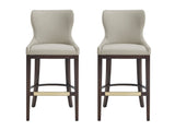 Blair Barstool in Stone (set of 2) by Manhattan Comfort at Eve Furniture