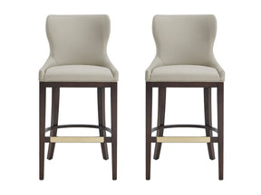 Blair Barstool in Stone (set of 2) by Manhattan Comfort at Eve Furniture