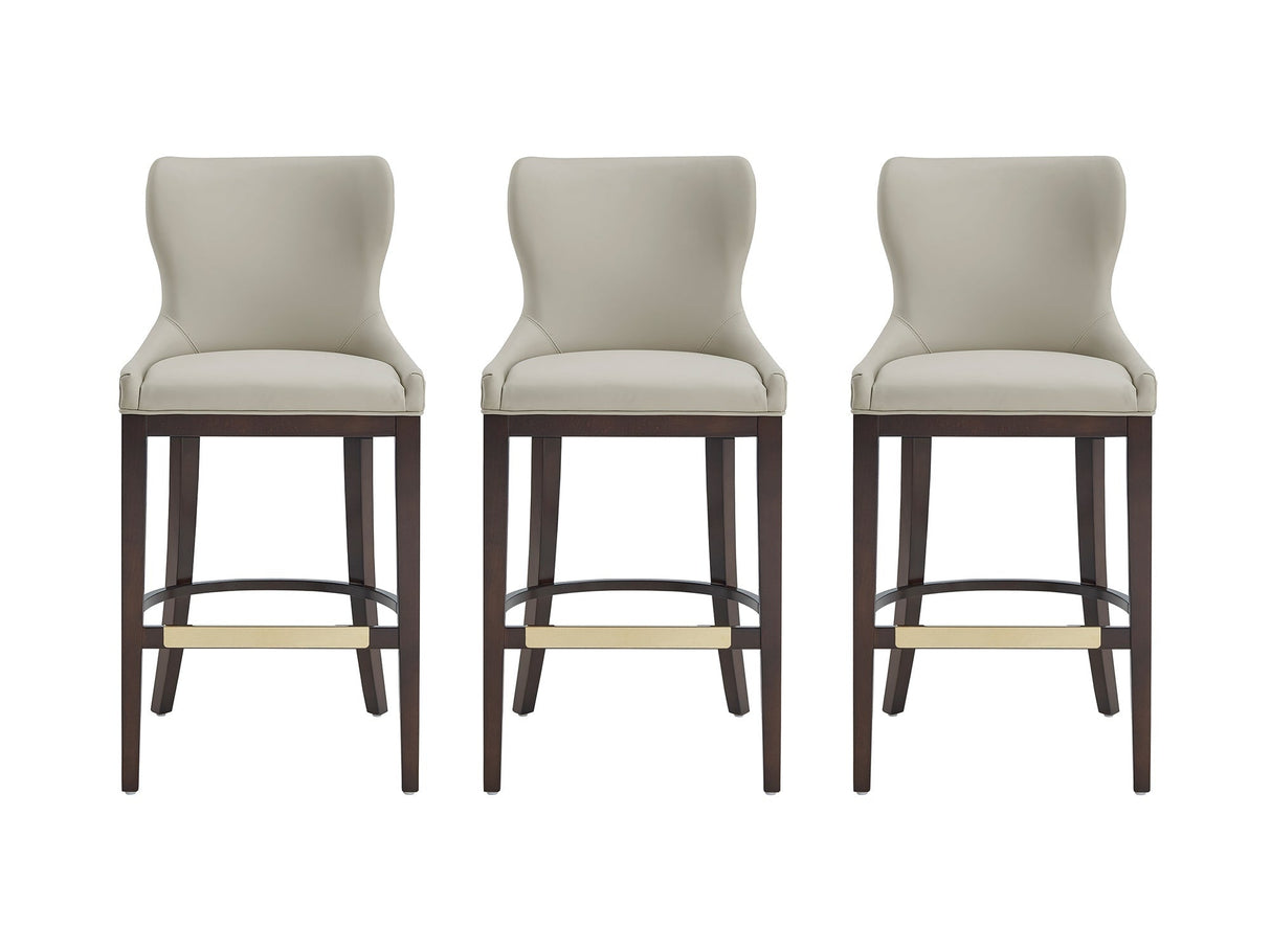 Blair Barstool in Stone (set of 3) by Manhattan Comfort at Eve Furniture