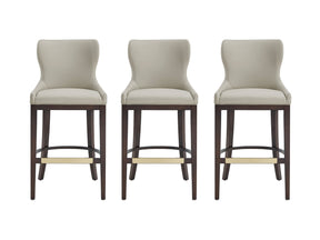 Blair Barstool in Stone (set of 3) by Manhattan Comfort at Eve Furniture