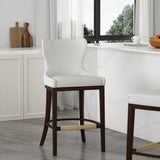 Blair Barstool in White by Manhattan Comfort at Eve Furniture