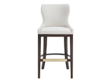 Blair Barstool in White by Manhattan Comfort at Eve Furniture