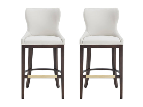 Blair Barstool in White (set of 2) by Manhattan Comfort at Eve Furniture