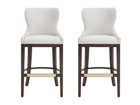 Blair Barstool in White (set of 2) by Manhattan Comfort at Eve Furniture