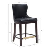 Blair Counter Stool in Black by Manhattan Comfort at Eve Furniture