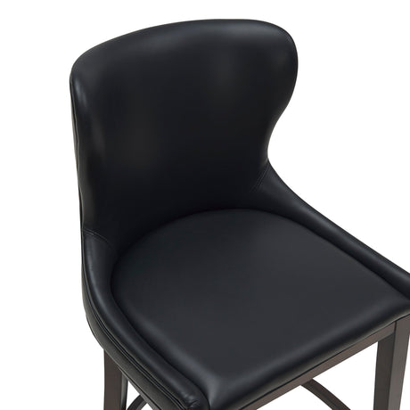 Blair Counter Stool in Black by Manhattan Comfort at Eve Furniture