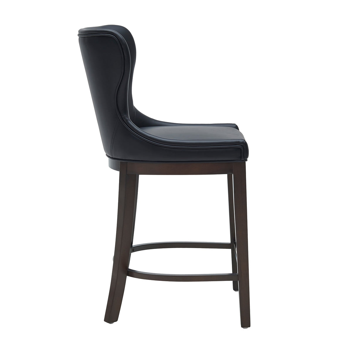 Blair Counter Stool in Black by Manhattan Comfort at Eve Furniture