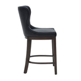 Blair Counter Stool in Black by Manhattan Comfort at Eve Furniture