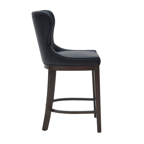 Blair Counter Stool in Black by Manhattan Comfort at Eve Furniture