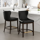 Blair Counter Stool in Black (set of 2) by Manhattan Comfort at Eve Furniture