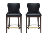 Blair Counter Stool in Black (set of 2) by Manhattan Comfort at Eve Furniture