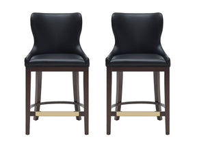 Blair Counter Stool in Black (set of 2) by Manhattan Comfort at Eve Furniture
