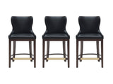 Blair Counter Stool in Black (set of 3) by Manhattan Comfort at Eve Furniture