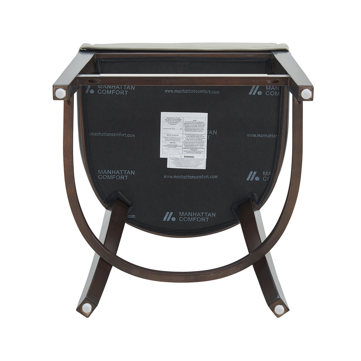 Blair Counter Stool in Stone by Manhattan Comfort at Eve Furniture