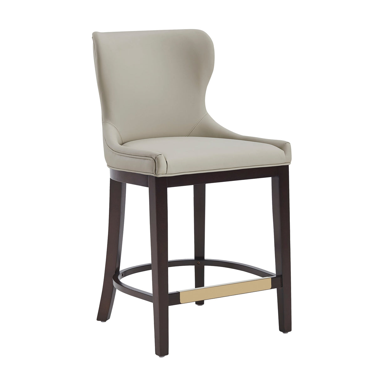 Blair Counter Stool in Stone by Manhattan Comfort at Eve Furniture