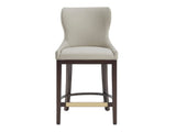 Blair Counter Stool in Stone by Manhattan Comfort at Eve Furniture