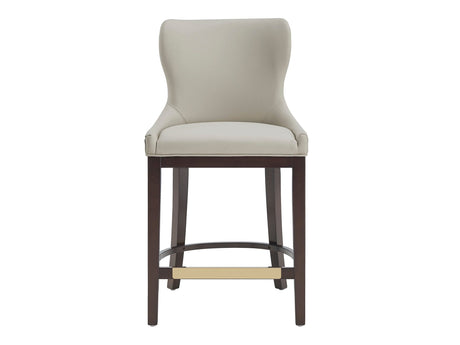 Blair Counter Stool in Stone by Manhattan Comfort at Eve Furniture