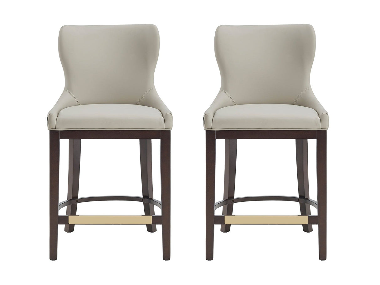 Blair Counter Stool in Stone (set of 2) by Manhattan Comfort at Eve Furniture