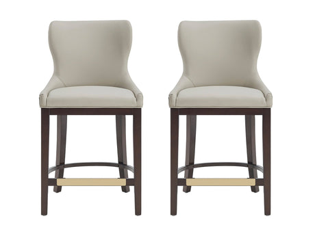 Blair Counter Stool in Stone (set of 2) by Manhattan Comfort at Eve Furniture