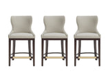 Blair Counter Stool in Stone (set of 3) by Manhattan Comfort at Eve Furniture
