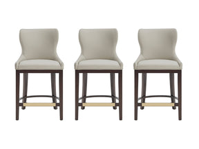 Blair Counter Stool in Stone (set of 3) by Manhattan Comfort at Eve Furniture