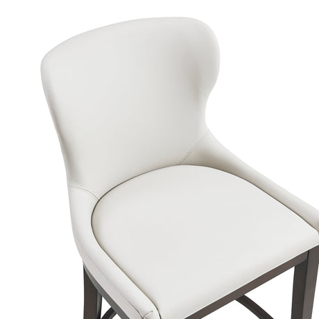 Blair Counter Stool in White by Manhattan Comfort at Eve Furniture