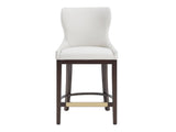 Blair Counter Stool in White by Manhattan Comfort at Eve Furniture