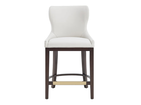 Blair Counter Stool in White by Manhattan Comfort at Eve Furniture