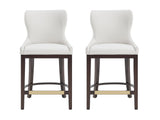 Blair Counter Stool in White (set of 2) by Manhattan Comfort at Eve Furniture