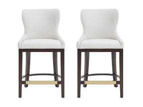 Blair Counter Stool in White (set of 2) by Manhattan Comfort at Eve Furniture