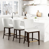 Blair Counter Stool in White (set of 3) by Manhattan Comfort at Eve Furniture