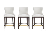 Blair Counter Stool in White (set of 3) by Manhattan Comfort at Eve Furniture