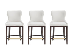 Blair Counter Stool in White (set of 3) by Manhattan Comfort at Eve Furniture
