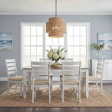Blair Farm Grayish White/Brown 7-Piece Dining Room Set by Homelegance at Eve Furniture